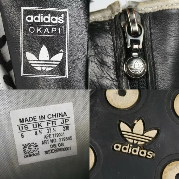 ISO DO NOT BUY: Adidas 2008 Okapi Y2K Moto/Boxeur High Laces Boots Vintage - Picture 4 of 4